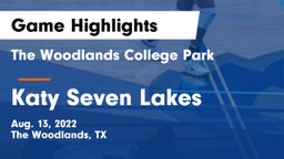 The Woodlands College Park  vs Katy Seven Lakes Game Highlights - Aug. 13, 2022