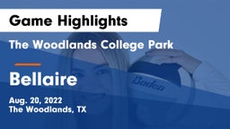 The Woodlands College Park  vs Bellaire  Game Highlights - Aug. 20, 2022