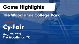 The Woodlands College Park  vs Cy-Fair  Game Highlights - Aug. 20, 2022