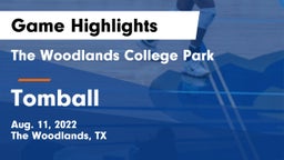 The Woodlands College Park  vs Tomball  Game Highlights - Aug. 11, 2022