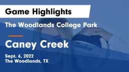 The Woodlands College Park  vs Caney Creek  Game Highlights - Sept. 6, 2022