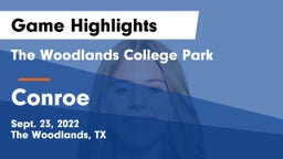 The Woodlands College Park  vs Conroe  Game Highlights - Sept. 23, 2022