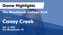 The Woodlands College Park  vs Caney Creek Game Highlights - Oct. 6, 2022