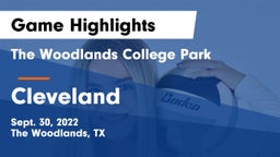 The Woodlands College Park  vs Cleveland Game Highlights - Sept. 30, 2022