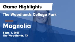 The Woodlands College Park  vs Magnolia Game Highlights - Sept. 1, 2023