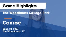 The Woodlands College Park  vs Conroe Game Highlights - Sept. 22, 2023