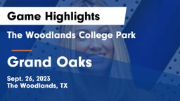 The Woodlands College Park  vs Grand Oaks  Game Highlights - Sept. 26, 2023
