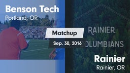 Matchup: Benson Tech High vs. Rainier  2016