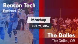 Matchup: Benson Tech High vs. The Dalles  2016