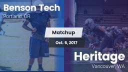 Matchup: Benson Tech High vs. Heritage  2017