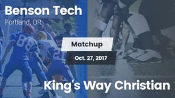 Matchup: Benson Tech High vs. King's Way Christian 2017