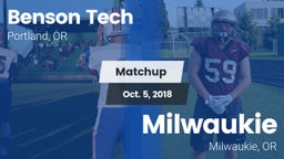 Matchup: Benson Tech High vs. Milwaukie  2018