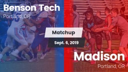 Matchup: Benson Tech High vs. Madison  2019