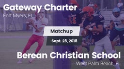 Matchup: Gateway Charter vs. Berean Christian School 2018