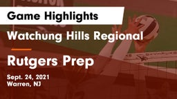 Watchung Hills Regional  vs Rutgers Prep Game Highlights - Sept. 24, 2021