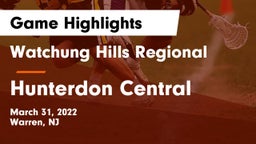 Watchung Hills Regional  vs Hunterdon Central  Game Highlights - March 31, 2022