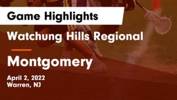 Watchung Hills Regional  vs Montgomery  Game Highlights - April 2, 2022