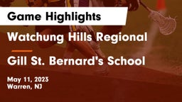 Watchung Hills Regional  vs Gill St. Bernard's School Game Highlights - May 11, 2023