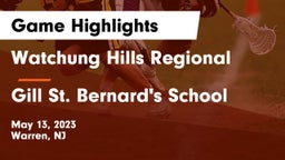 Watchung Hills Regional  vs Gill St. Bernard's School Game Highlights - May 13, 2023