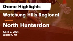 Watchung Hills Regional  vs North Hunterdon  Game Highlights - April 2, 2024