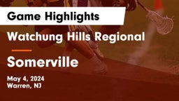 Watchung Hills Regional  vs Somerville  Game Highlights - May 4, 2024