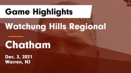 Watchung Hills Regional  vs Chatham  Game Highlights - Dec. 3, 2021