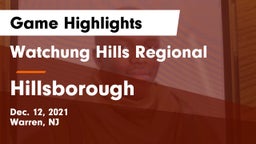 Watchung Hills Regional  vs Hillsborough  Game Highlights - Dec. 12, 2021
