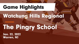 Watchung Hills Regional  vs The Pingry School Game Highlights - Jan. 22, 2022