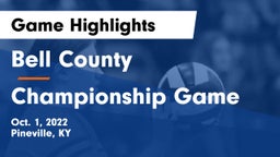 Bell County  vs Championship Game Game Highlights - Oct. 1, 2022