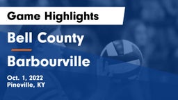 Bell County  vs Barbourville  Game Highlights - Oct. 1, 2022