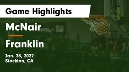 McNair  vs Franklin  Game Highlights - Jan. 28, 2022