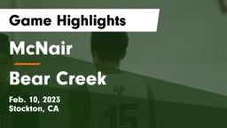 McNair  vs Bear Creek  Game Highlights - Feb. 10, 2023