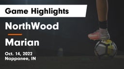 NorthWood  vs Marian  Game Highlights - Oct. 14, 2022