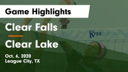 Clear Falls  vs Clear Lake  Game Highlights - Oct. 6, 2020