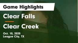 Clear Falls  vs Clear Creek  Game Highlights - Oct. 10, 2020