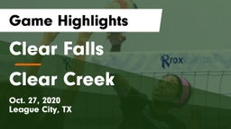 Clear Falls  vs Clear Creek  Game Highlights - Oct. 27, 2020