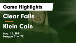 Clear Falls  vs Klein Cain  Game Highlights - Aug. 12, 2021