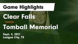 Clear Falls  vs Tomball Memorial  Game Highlights - Sept. 4, 2021