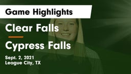 Clear Falls  vs Cypress Falls  Game Highlights - Sept. 2, 2021