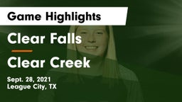 Clear Falls  vs Clear Creek  Game Highlights - Sept. 28, 2021