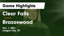 Clear Falls  vs Brazoswood  Game Highlights - Oct. 1, 2021