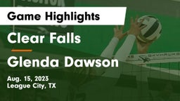 Clear Falls  vs Glenda Dawson  Game Highlights - Aug. 15, 2023