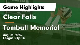 Clear Falls  vs Tomball Memorial  Game Highlights - Aug. 31, 2023