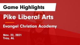 Pike Liberal Arts  vs Evangel Christian Academy  Game Highlights - Nov. 22, 2021