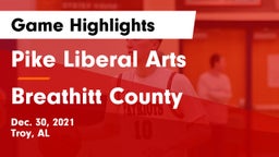 Pike Liberal Arts  vs Breathitt County  Game Highlights - Dec. 30, 2021