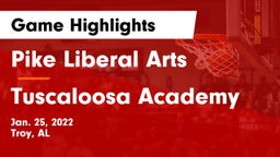 Pike Liberal Arts  vs Tuscaloosa Academy  Game Highlights - Jan. 25, 2022