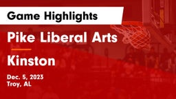 Pike Liberal Arts  vs Kinston  Game Highlights - Dec. 5, 2023