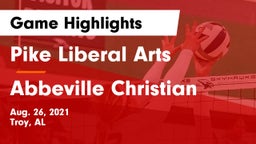 Pike Liberal Arts  vs Abbeville Christian  Game Highlights - Aug. 26, 2021