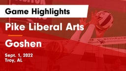 Pike Liberal Arts  vs Goshen Game Highlights - Sept. 1, 2022