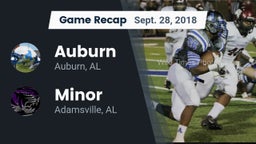 Recap: Auburn  vs. Minor  2018